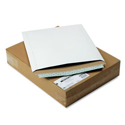 Quality Park Extra-Rigid Photo/Document Mailer, Cheese Blade Flap, Self-Adhesive Closure, 12.75 x 15, White, 25/Box