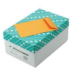 Quality Park Catalog Envelope, #1, Cheese Blade Flap, Gummed Closure, 6 x 9, Brown Kraft, 500/Box