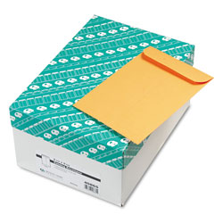 Quality Park Catalog Envelope, #1 3/4, Cheese Blade Flap, Gummed Closure, 6.5 x 9.5, Brown Kraft, 500/Box (QUA40865)