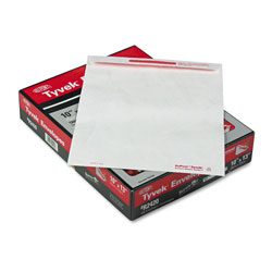 Quality Park Tamper-Indicating Mailers Made with Tyvek, #13 1/2, Redi-Strip Closure, 10 x 13, White, 100/Box