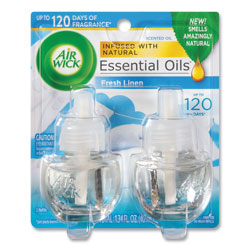 Air Wick Scented Oil Refill, Fresh Linen, 0.67 oz, 2/Pack