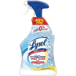 Lysol Hydrogen Peroxide Cleaner, Liquid, 32 fl oz (1 quart), Citrus ScentSpray Bottle