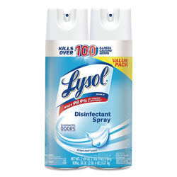 Lysol Disinfectant Spray, Crisp Linen, 19 oz Aerosol, 2/Pack, 4 Packs/Carton