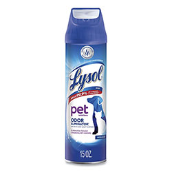 Lysol Disinfectant Spray II Pet Odor Eliminator, Fresh, 15 oz Aerosol Spray, 12/Carton