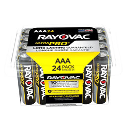 Rayovac Ultra Pro Alkaline AAA Batteries, 24/Pack