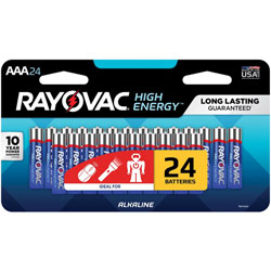 Rayovac Alkaline Aaa Batteries, 24/Pk, Blue/Silver