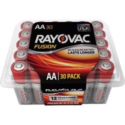 Rayovac Alkaline Batteries, AA Fusion, Pro Pack, 30/PK, RDSR
