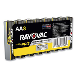 Rayovac Ultra Pro Alkaline AA Batteries, 8/Pack