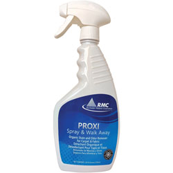 Rochester Midland Proxi Spray/Walk Away Cleaner, Ready-To-Use Spray, 24 fl oz (0.8 quart), Mild Scent, 6/Carton, Clear