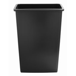 Rubbermaid Slim Jim 23-Gallon Container, 23 gal Capacity, Easy to Clean, Durable, Smooth, Contoured Edge, Vented, Gray, 4/Carton