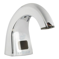 Rubbermaid One Shot Soap Dispenser - Touch Free, 2 lbs, 11 in x 14 in x 3.5 in, Chrome, 4/Carton