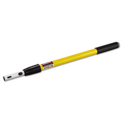 Rubbermaid HYGEN Quick-Connect Extension Handle, 20-40 in, Yellow/Black