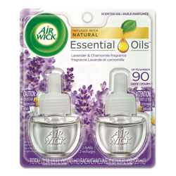 Air Wick Scented Oil Refill, Lavender & Chamomile, 0.67oz, Purple, 2/Pack