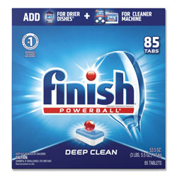 Finish® Powerball Dishwasher Tabs, Fresh Scent, 85/Box, 4 Boxes/Carton