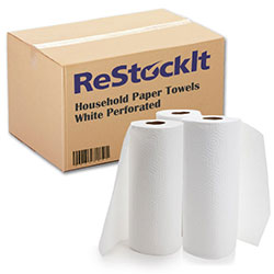 ReStockIt Perforated Paper Towel Rolls, 11 in Wide, 85 Sheets/Roll, 30 Rolls/Case, 2550 Sheets/Case
