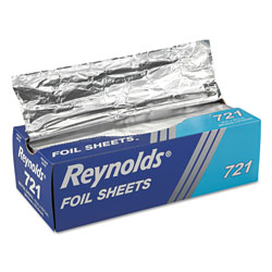 Reynolds Pop-Up Interfolded Aluminum Foil Sheets, 12 x 10 3/4, Silver, 500/Box