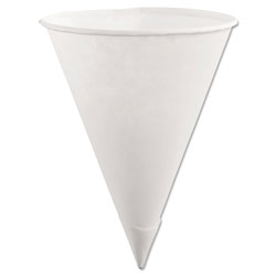 Rubbermaid Paper Cone Cups, 6oz, White, 200/Pack, 12 Packs/Carton