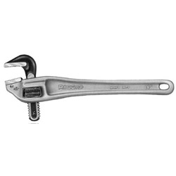 Ridgid RIDGID Aluminum Handle Offset Pipe Wrench, 18 in Long, 2 1/2 in Jaw Capacity