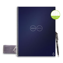 Rocketbook Core Smart Notebook, Dotted Rule, Midnight Blue Cover, 11 x 8.5, 16 Sheets