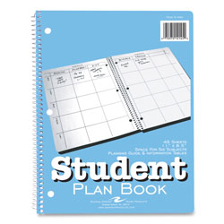 Roaring Spring Paper Student Weekly Assignment and Planning Book, 40 Weeks: 6 Subjects, Blue/White Cover, 11 x 8.5, 45 Sheets