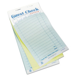 Royal   Guest Check Book, Carbonless Duplicate, 3 2/5 x 6 7/10, 50/Book, 50 Books/Carton