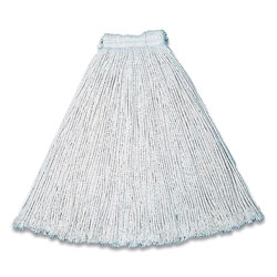Rubbermaid Cut-End Cotton Wet Mop Heads, #24, White