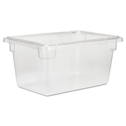 Rubbermaid Food/Tote Boxes, 5gal, 12w x 18d x 9h, Clear