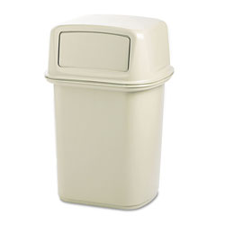 Rubbermaid Ranger Fire-Safe Container, Square, Structural Foam, 45 gal, Beige (RCP9171-88BEI)