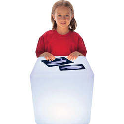 Roylco Educational LED Light Cube, 16 in x 16 in, White