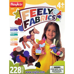 Roylco Feely Fabrics, 6 inWx6 inH, 228/BX, Assorted