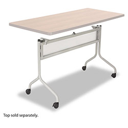 Safco Impromptu Mobile Training Table Base, 37-1/2w x 24d x 28h, Silver