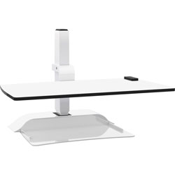 Safco Desk Riser, Electric, No Arm, 22 inx27-3/4 inx18-1/2 in, White