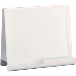 Safco Wave Whiteboard Holder - 14.8 in Height x 17 in Width x 7 in Depth - Desktop - Powder Coated - White