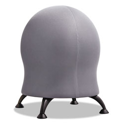 Safco Zenergy Ball Chair, Gray Seat/Gray Back, Black Base