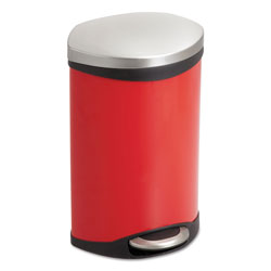 Safco Step-On Medical Receptacle, 3gal, Red