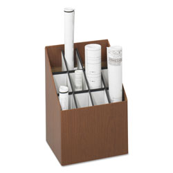 Safco Corrugated Roll Files, 12 Compartments, 15w x 12d x 22h, Woodgrain