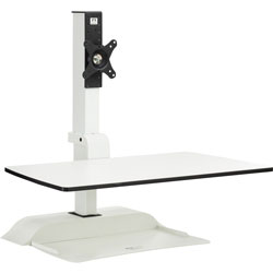 Safco Desk Riser, Electric, 1 Arm, 22 inx27-3/4 inx18-1/2 in, White