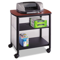 Safco Impromptu Machine Stand, One-Shelf, 26.25w x 21d x 26.5h, Black/Cherry