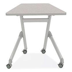Safco Learn Nesting Trapezoid Desk, 32.83 in x 22.25 in to 29.5 in, Gray