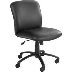 Safco Mid Back Swivel Task Chair, Black
