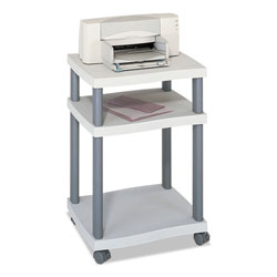 Safco Wave Design Printer Stand, Three-Shelf, 20w x 17.5d x 29.25h, Charcoal Gray