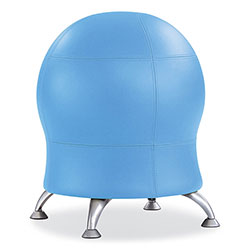 Safco Zenergy Ball Chair, Backless, Supports Up to 250 lb, Baby Blue Vinyl