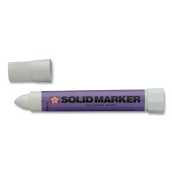 Sakura Solid Paint Marker, Bullet Tip, White, Dozen