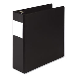 Samsill Earth's Choice Round Ring Reference Binder, 3 Rings, 3 in Capacity, 11 x 8.5, Black