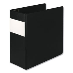 Samsill Earth's Choice Biobased Locking D-Ring Reference Binder, 3 Rings, 5 in Capacity, 11 x 8.5, Black