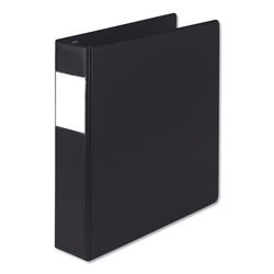 Samsill Earth's Choice Biobased Locking D-Ring Reference Binder, 3 Rings, 2 in Capacity, 11 x 8.5, Black