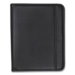 Samsill Professional Zippered Pad Holder, Pockets/Slots, Writing Pad, Black (SAM70820)