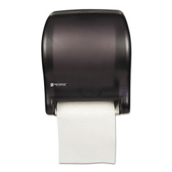 San Jamar Tear-N-Dry Essence Automatic Dispenser, Classic, Black, 11 3/4 x 9 1/8 x 14 7/16 (SJMT8000TBK)