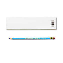 Sanford Col-Erase Pencil with Eraser, 0.7 mm, 2B (#1), Non-Photo Blue Lead, Non-Photo Blue Barrel, Dozen