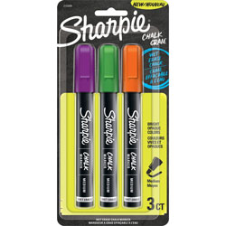 Sharpie® Dry Erase Marker, Chalk-based Ink, Opaque Barrel, 3/Pack